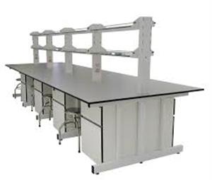 Central laboratory table system